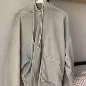 light green brandy melville zip up!